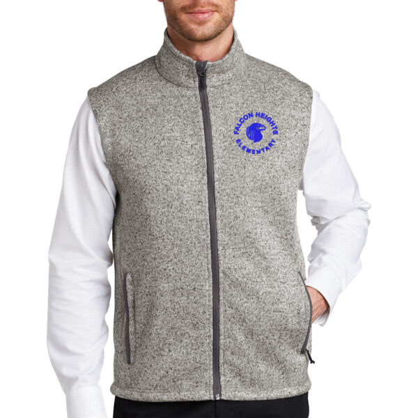 Port Authority ® Sweater Fleece Vest - Embroidered Logo Thumbnail