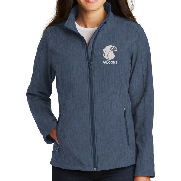 Port Authority® Ladies Core Soft Shell Jacket - Embroidered Logo Thumbnail