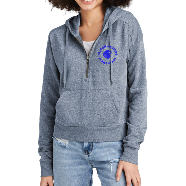 District® Women’s Perfect Tri® Fleece 1/2-Zip Pullover - Embroidered Logo Thumbnail