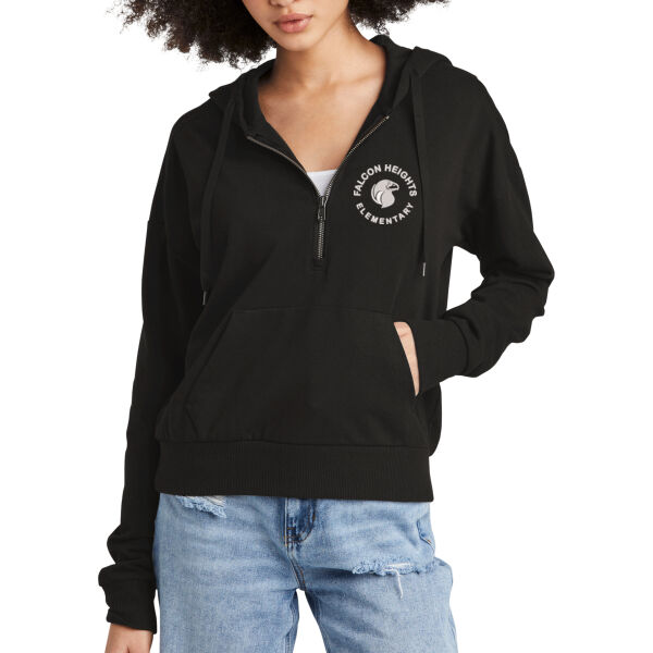 District® Women’s Perfect Tri® Fleece 1/2-Zip Pullover - Embroidered Logo Thumbnail