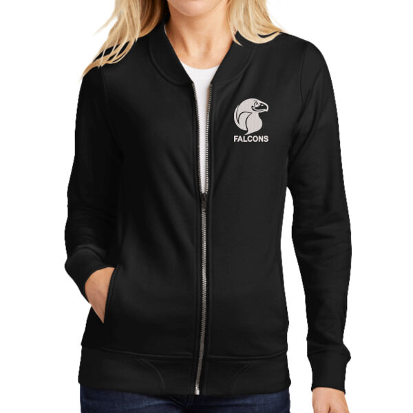 Sport-Tek® Women's Lightweight French Terry Bomber - Embroidered Logo Thumbnail