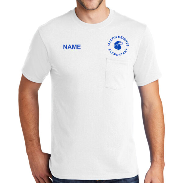 Port & Company Core Cotton Pocket Tee - Printed Logo **Add Name for $5! ** Thumbnail