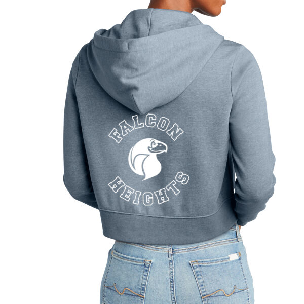District Women's V.I.T. Fleece Full-Zip Hoodie - Printed Logo Thumbnail