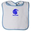 Infant Contrast Trim Terry Bib Thumbnail